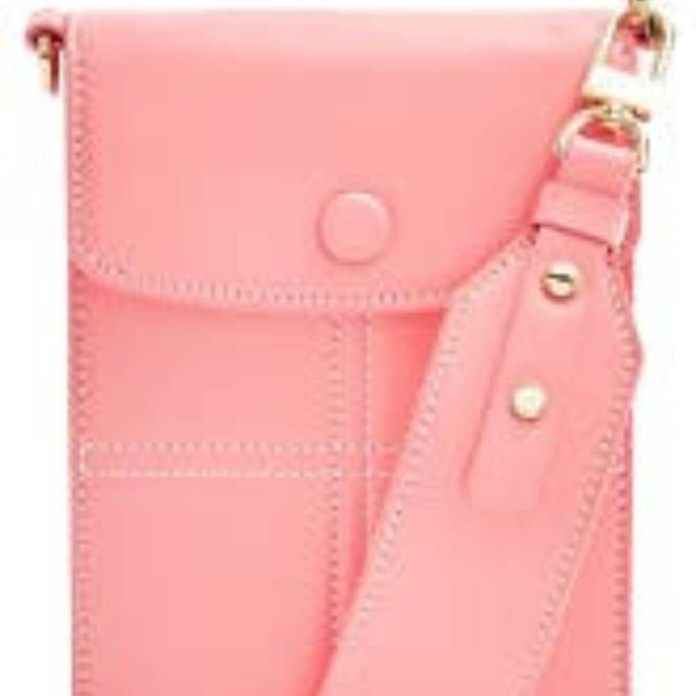 Topshop North/South Faux Leather Shoulder Bag